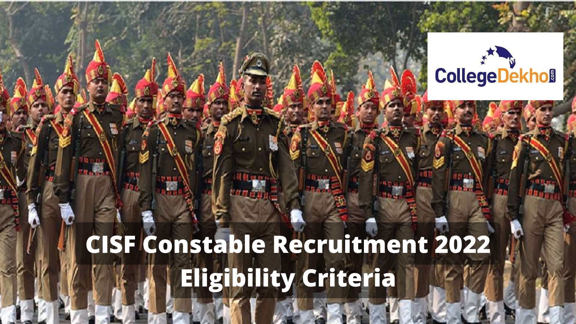 CISF Constable Recruitment 2022 Eligibility Criteria for Vacancies in PWD (R&B) Department