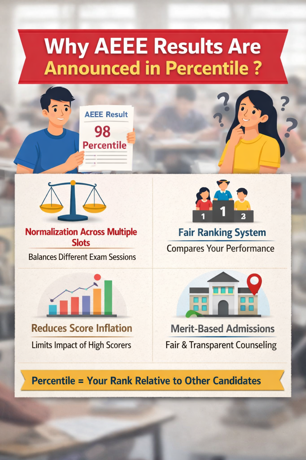 Why AEEE Result is Announced in Percentile?