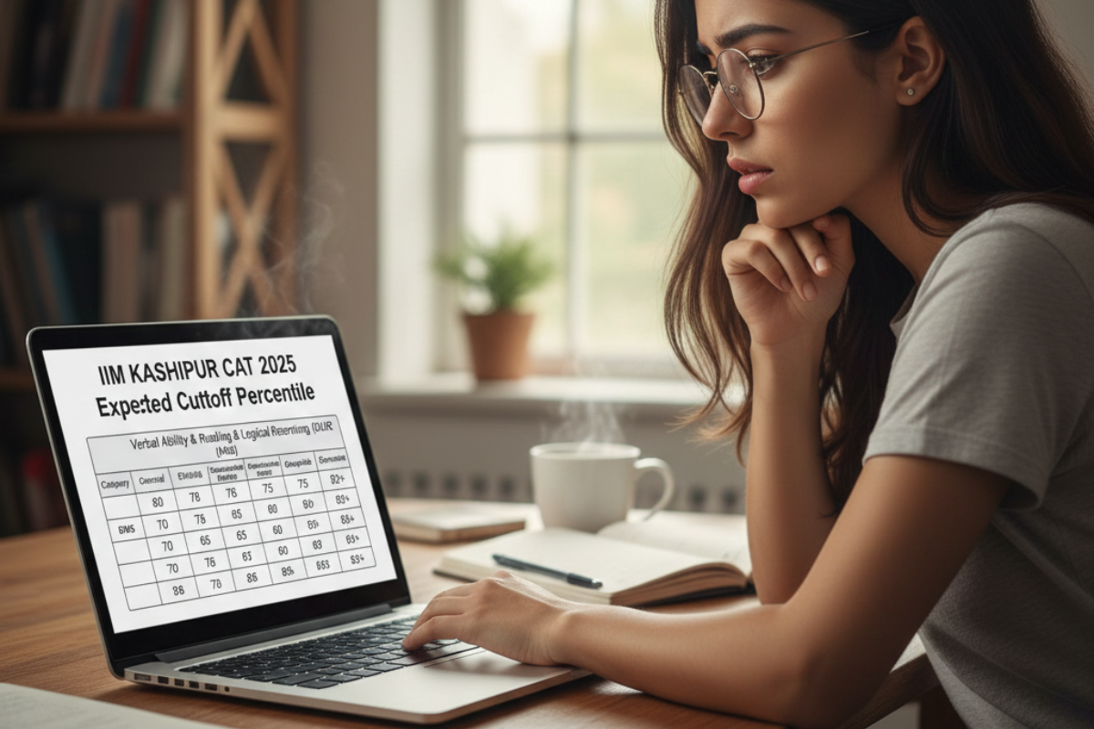 IIM Kashipur CAT Expected Cutoff Percentile 2025 for Preliminary Shortlisting