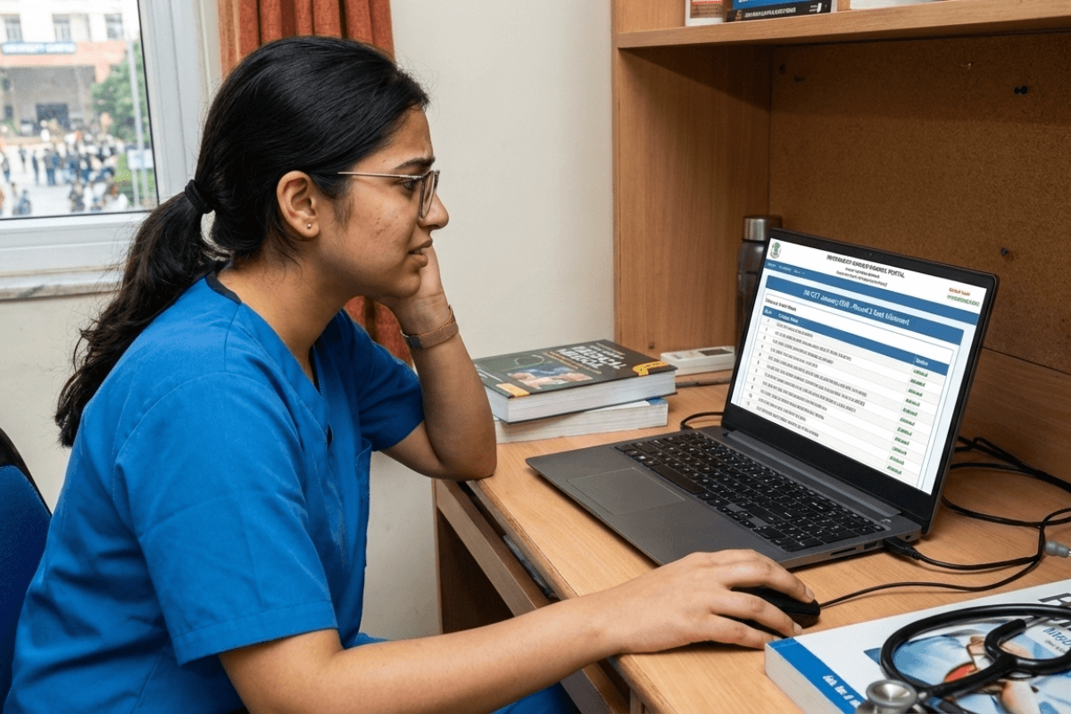 INI CET January 2026 Round 2 Seat Allotment Result Release Time