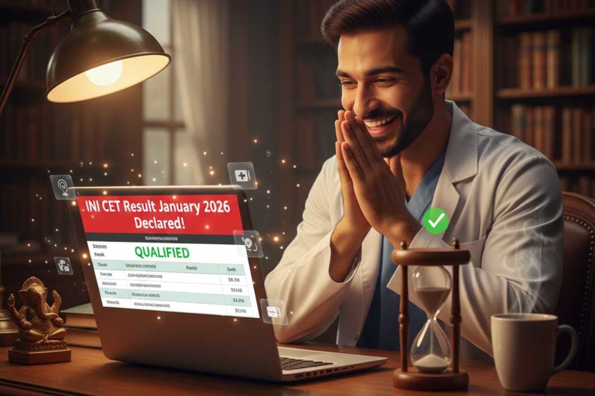 INI CET Result January 2026 OUT; Download link