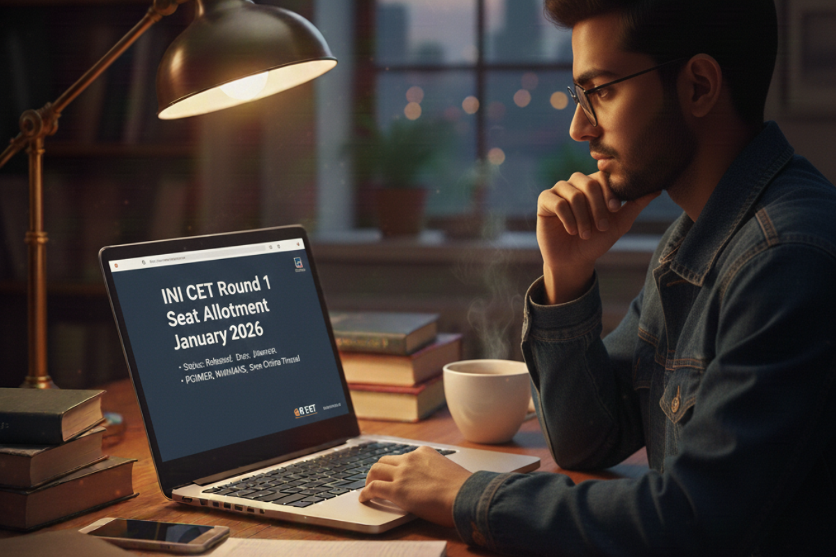 INI CET Round 1 Seat Allotment January 2026 (Out); Download Link, Steps to Accept and Upgrade Seat, Fee Details