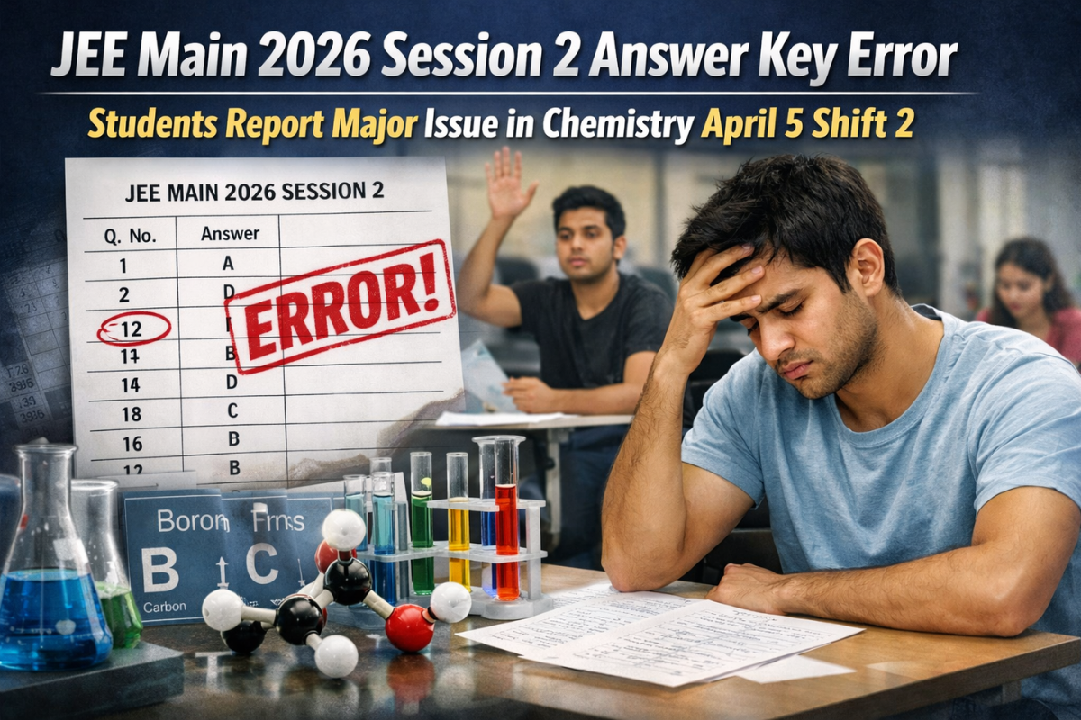 JEE Main 2026 Session 2 Answer Key Error: Students Report Major Issue in Chemistry April 5 Shift 2