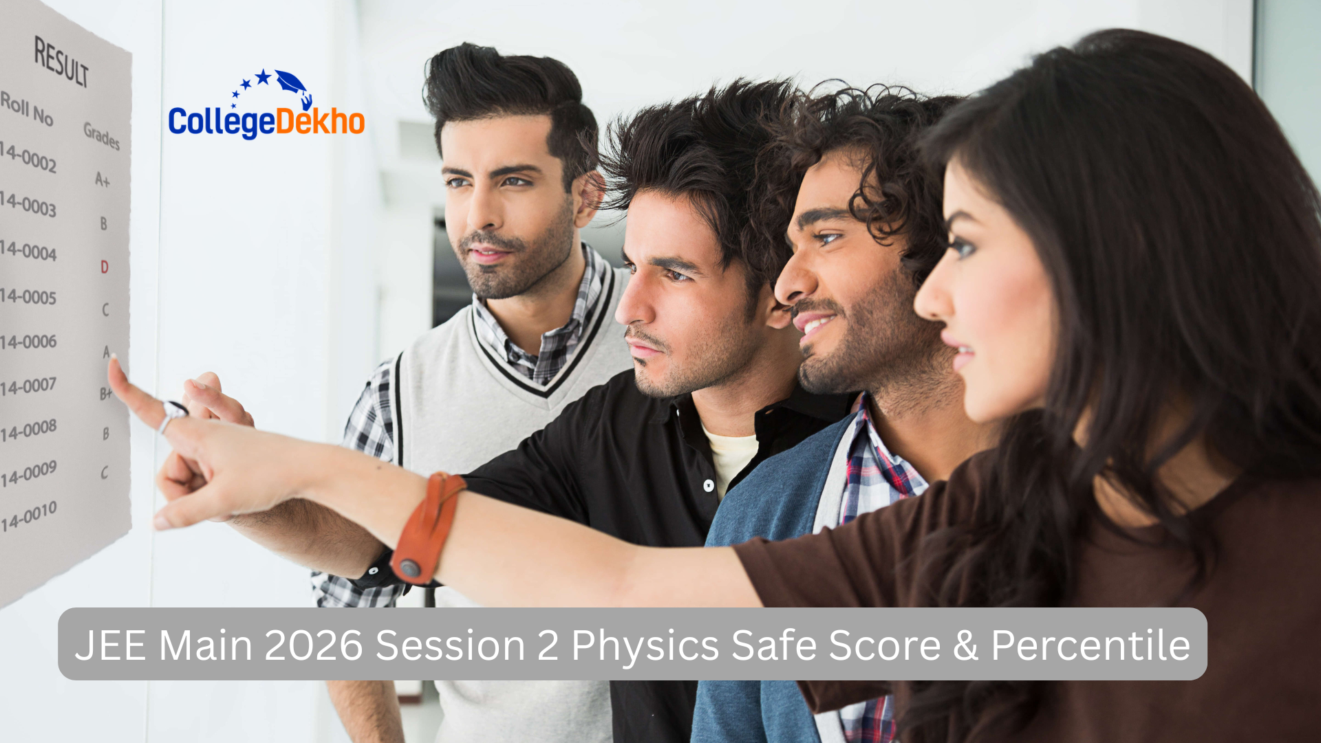 JEE Main 2026 Session 2 Physics Safe Score & Percentile
