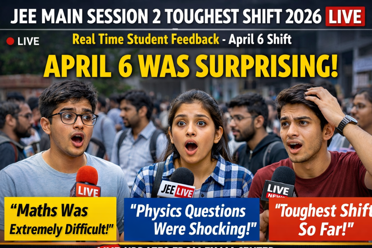 JEE Main Session 2 Toughest Shift 2026: Final Verdict OUT; Shift-Wise Difficulty Level Rating