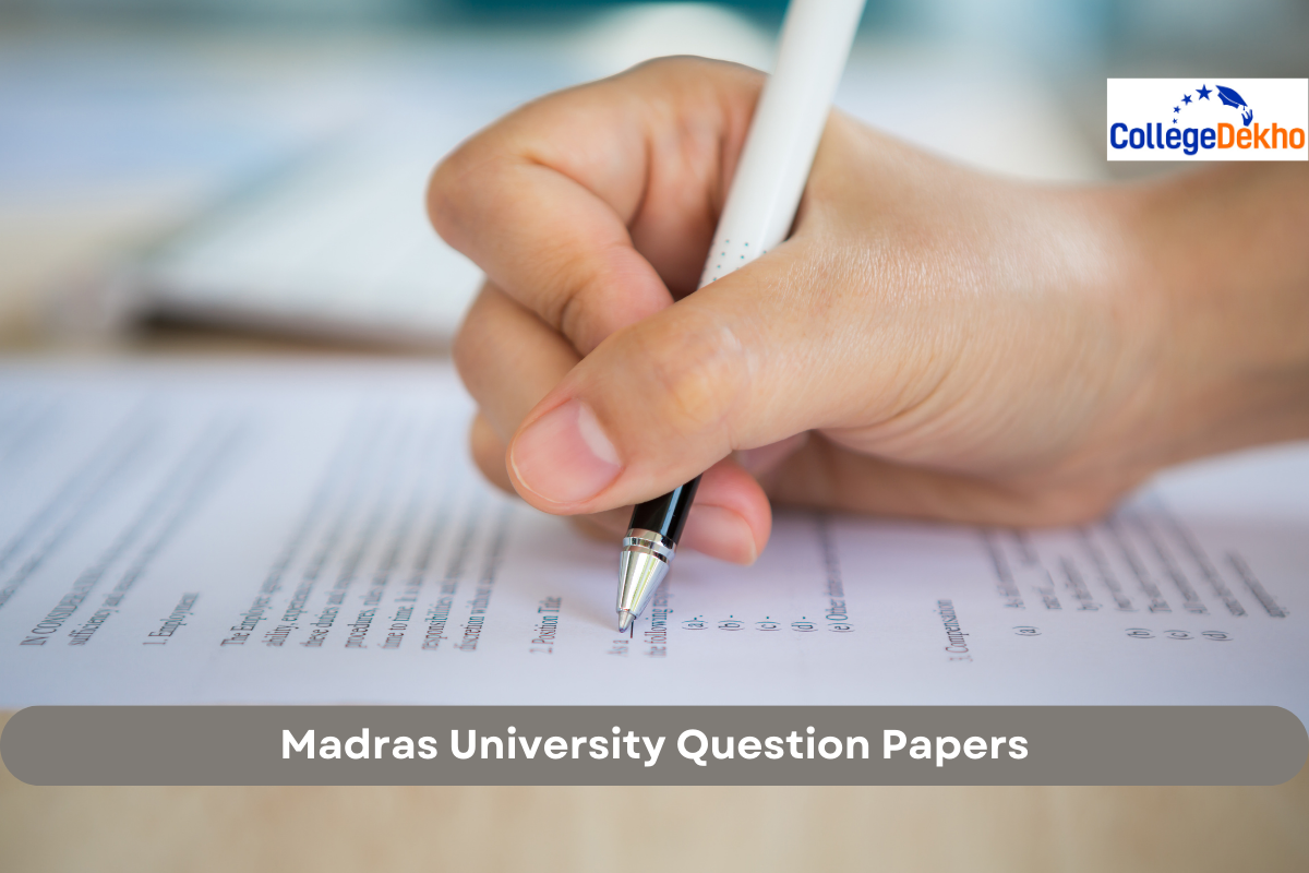 Madras University Question Papers: PDF Download Links