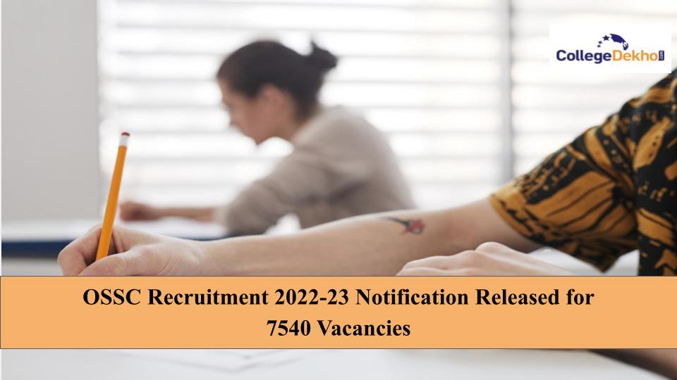 OSSC Teacher Recruitment 2022-23 Notification Released for 7540 Vacancies
