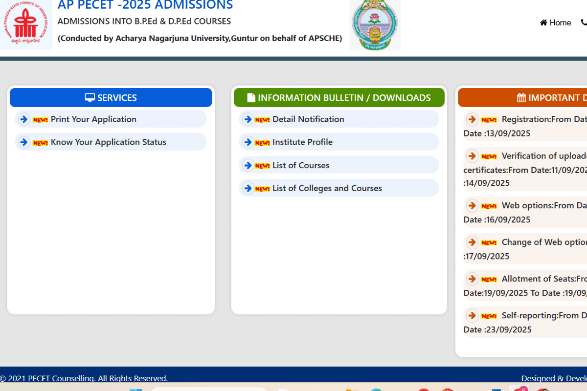 AP PECET Seat Allotment 2025