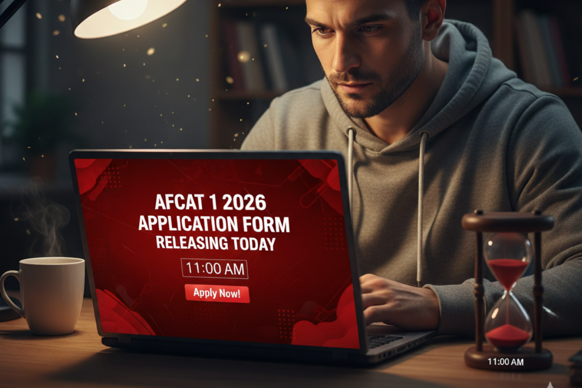 AFCAT 1 2026 Application Form Releasing Today; Check fee details, last date