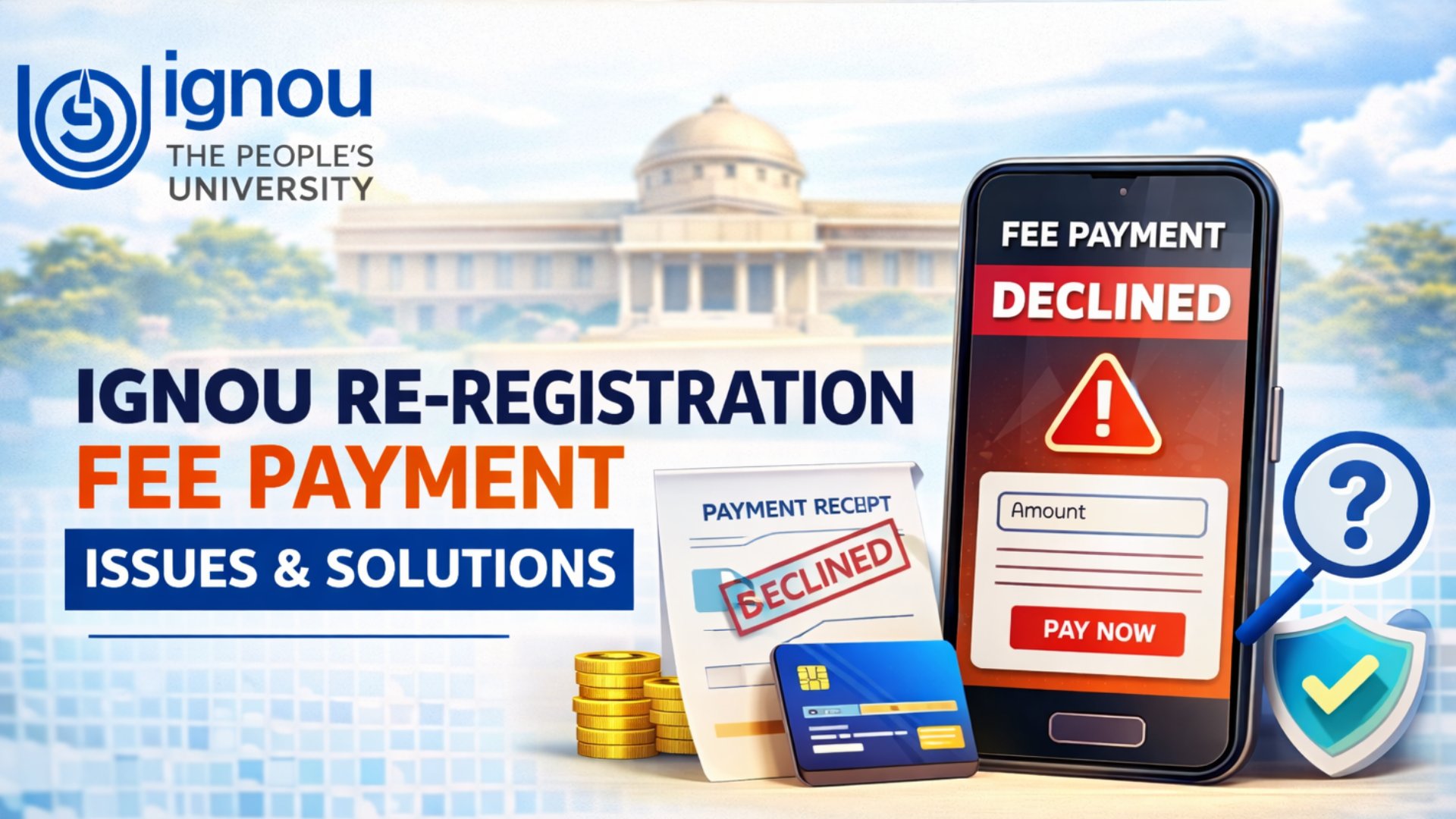 IGNOU Re-Registration Fee Payment Issues & Solutions