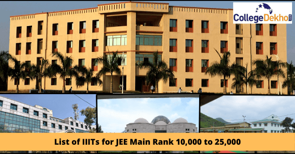 List of IIITs for 10,000 to 25,000 Rank in JEE Main 2022