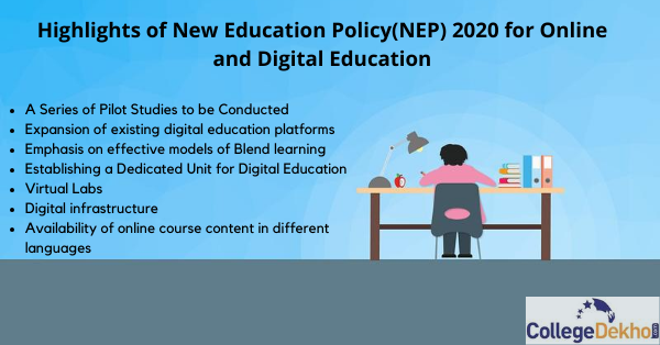 Highlights of New Education Policy(NEP) 2020 for Online and Digital Education