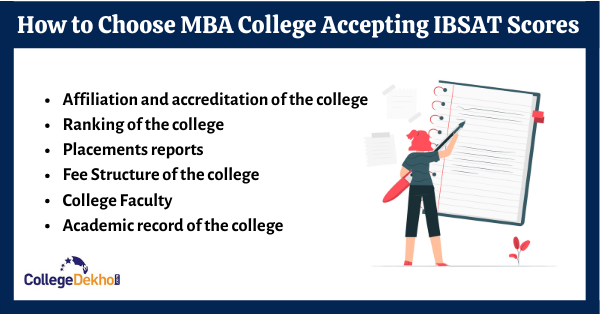 Colleges Accepting IBSAT Score
