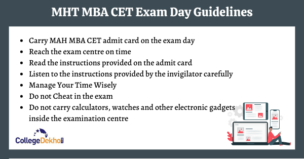 MAH CET MBA Exam Day Instructions