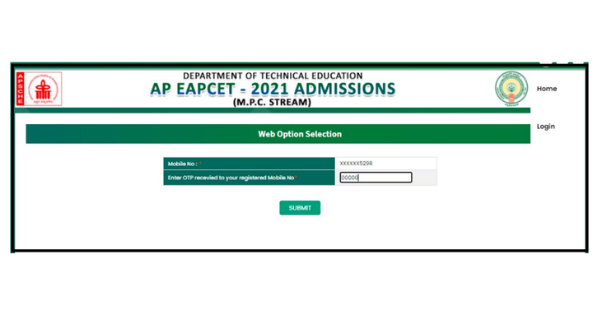 AP EAMCET Web Options 2