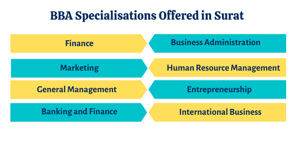 BBA Specialisations Offered in Surat